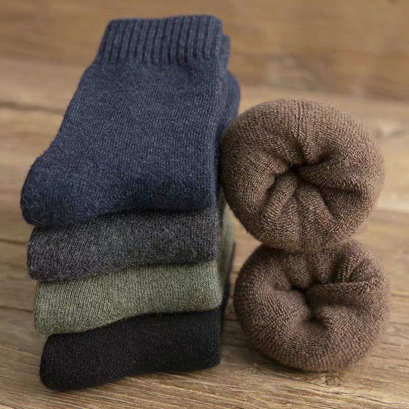 New Heavy Soft Cozy Hiking Boot Merino Wool Socks Thermal Warm Super Thick Socks Men Women for Winter