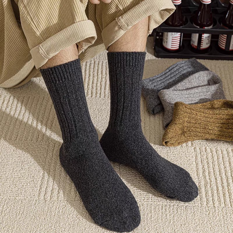 New Heavy Soft Cozy Hiking Boot Merino Wool Socks Thermal Warm Super Thick Socks Men Women for Winter