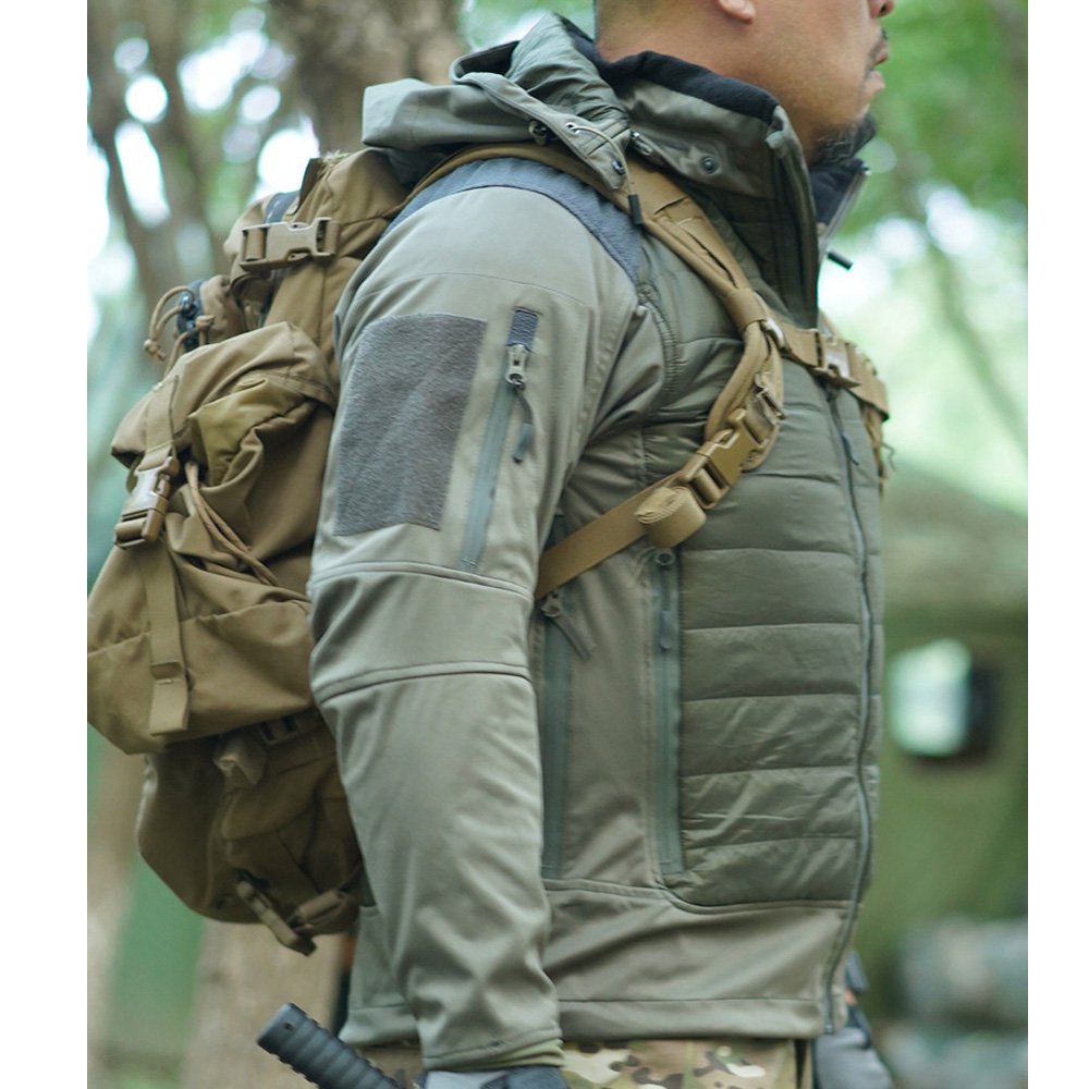 Double-sided Cotton Clothing Outdoor Hiking Suit Waterproof Slim Winter Camouflage Cold Jacket