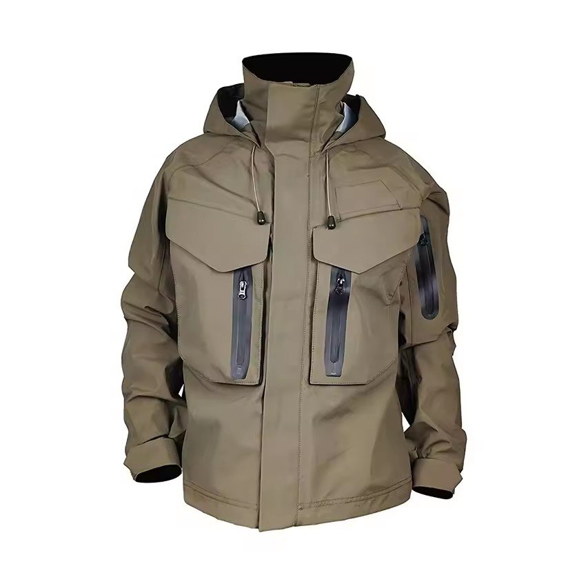 High Quality Fishing Jacket, Breathable Outdoor Waterproof Rain Wading Jacket for Men Fishing,Hiking and Hunting