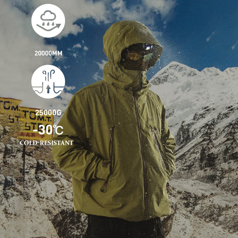 Men Anorak Zip Up Safari Windbreaker Outdoor Double Layer Embroidered Patches Hiking Jackets Coats Clothing Manufacturer