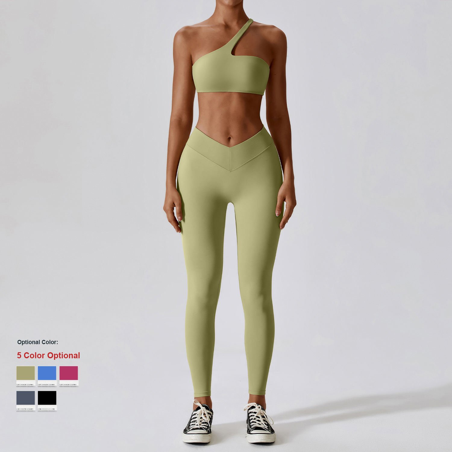 8110 Hot Sale 2Pcs Yoga Fitness Clothing Gym Leggings Push Up Bra Woman'S Workout Butt Lifting Activewear Yoga Sport Set