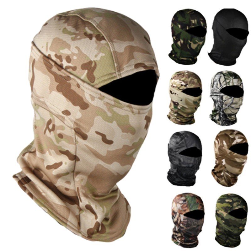 Wholesale Cheap Price Budget Plain Knitted Full Face Cover 3 Hole Skull Ski Balaclava