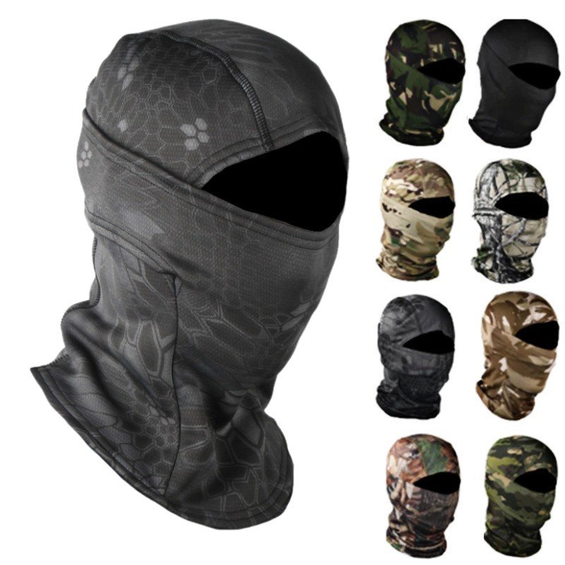 Wholesale Cheap Price Budget Plain Knitted Full Face Cover 3 Hole Skull Ski Balaclava