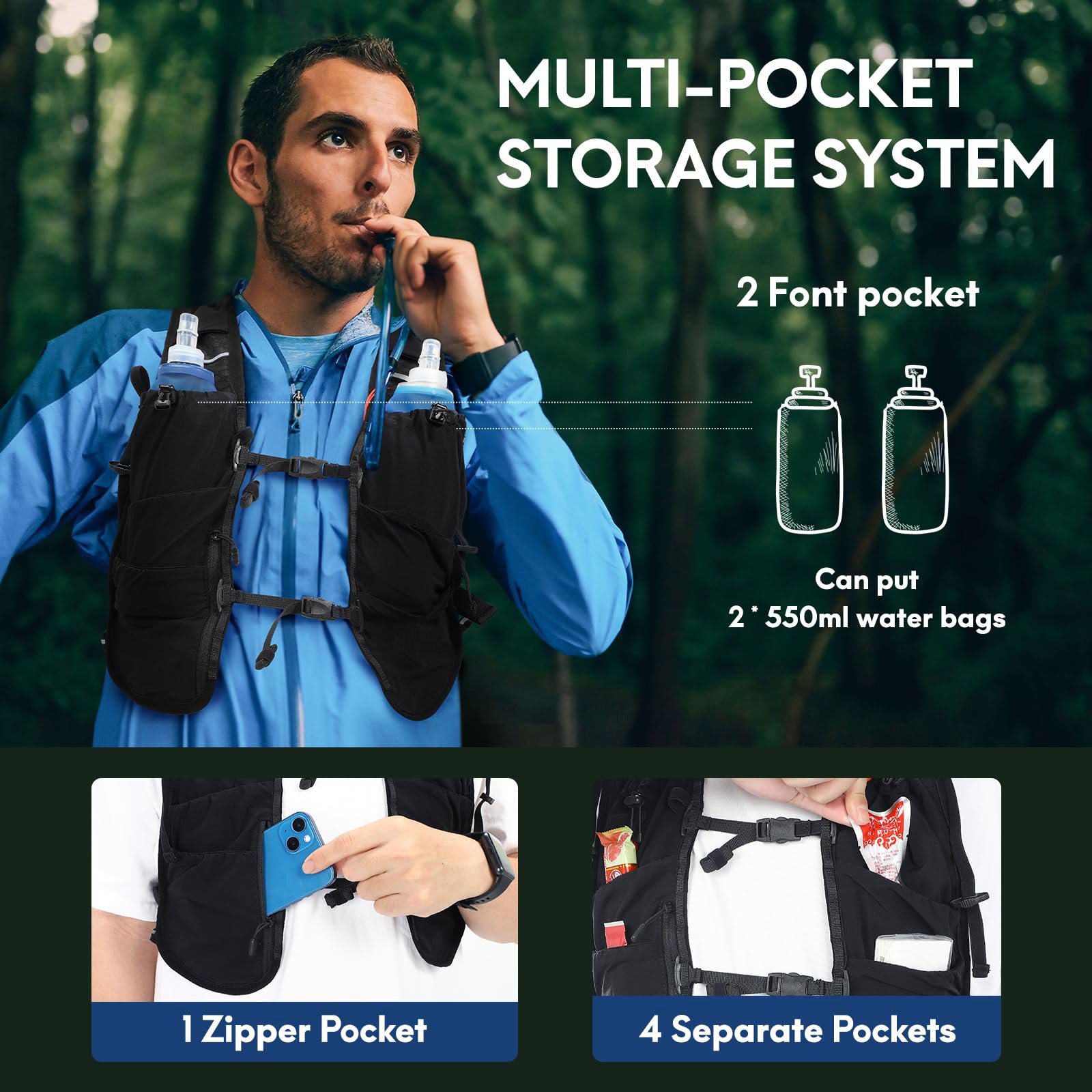 Running Hydration Backpack Hydration Vest Running Hydration Vest