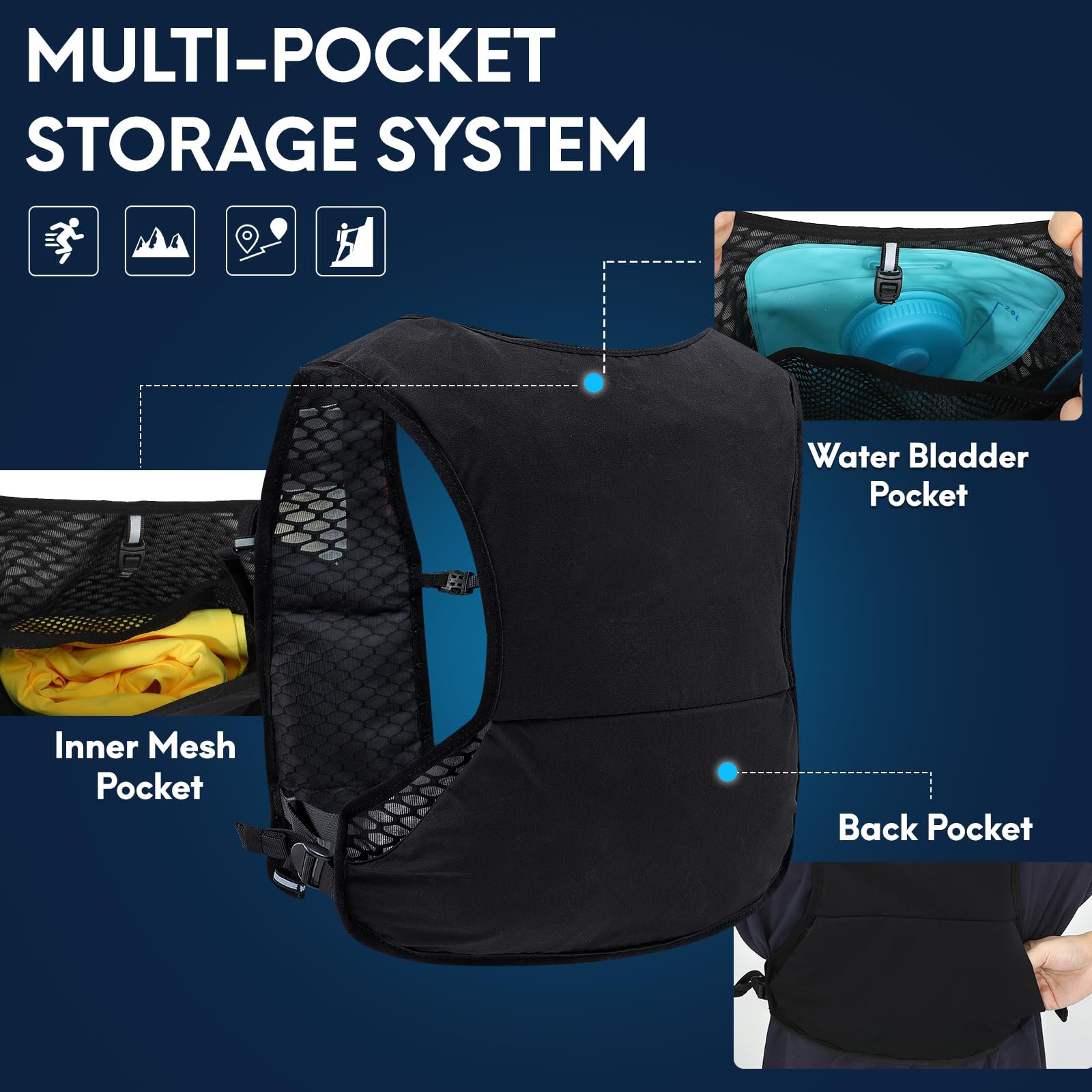 Running Hydration Backpack Hydration Vest Running Hydration Vest