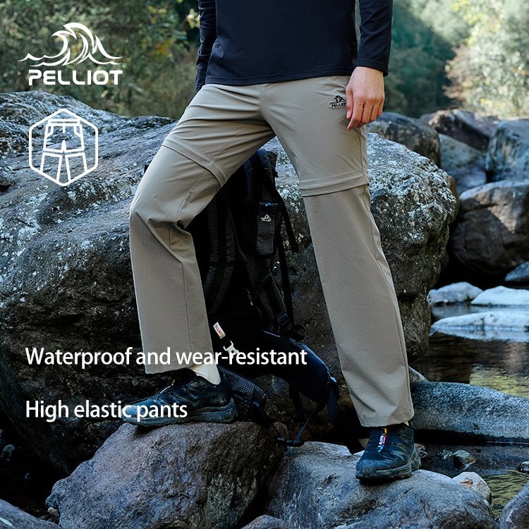 Outdoor Hiking Waterproof Pants Detachable Quick Dry Sports Casual Autumn Hiking Pants