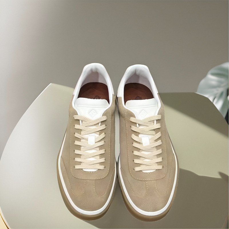 Men's shoes 24 new Tennis Walk men's moral training sneakers cowhide suede thick soled men's casual board shoes