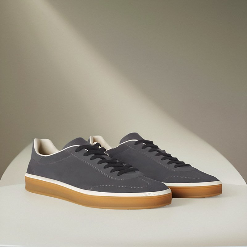 Men's shoes 24 new Tennis Walk men's moral training sneakers cowhide suede thick soled men's casual board shoes