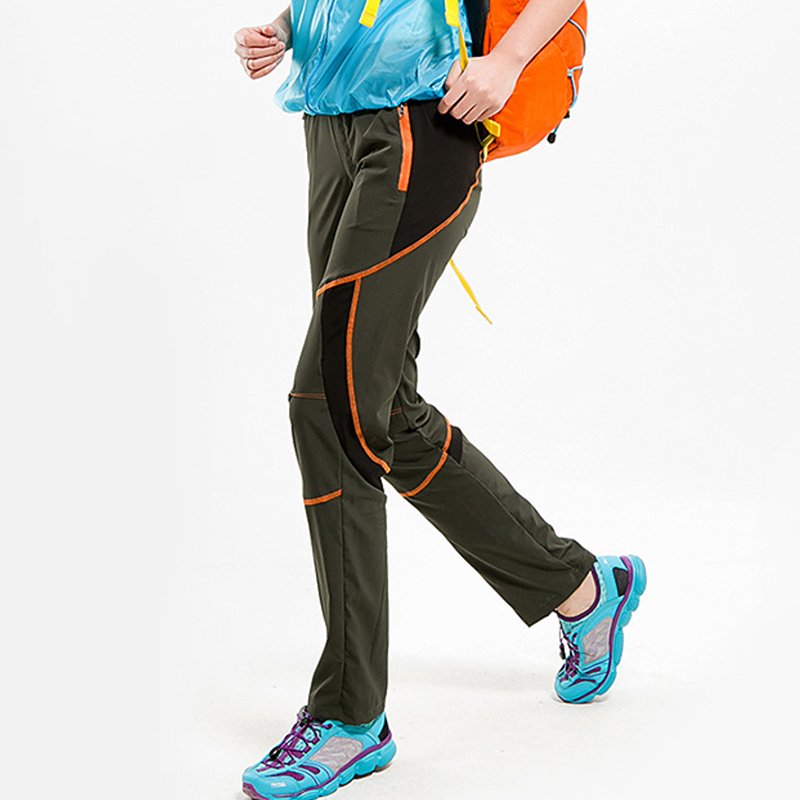 TONGYANG Hiking Windproof Outdoor Trousers Women Summer Hiking Wear-Resistant Water Splash Prevention Quick Dry Elastic Pants