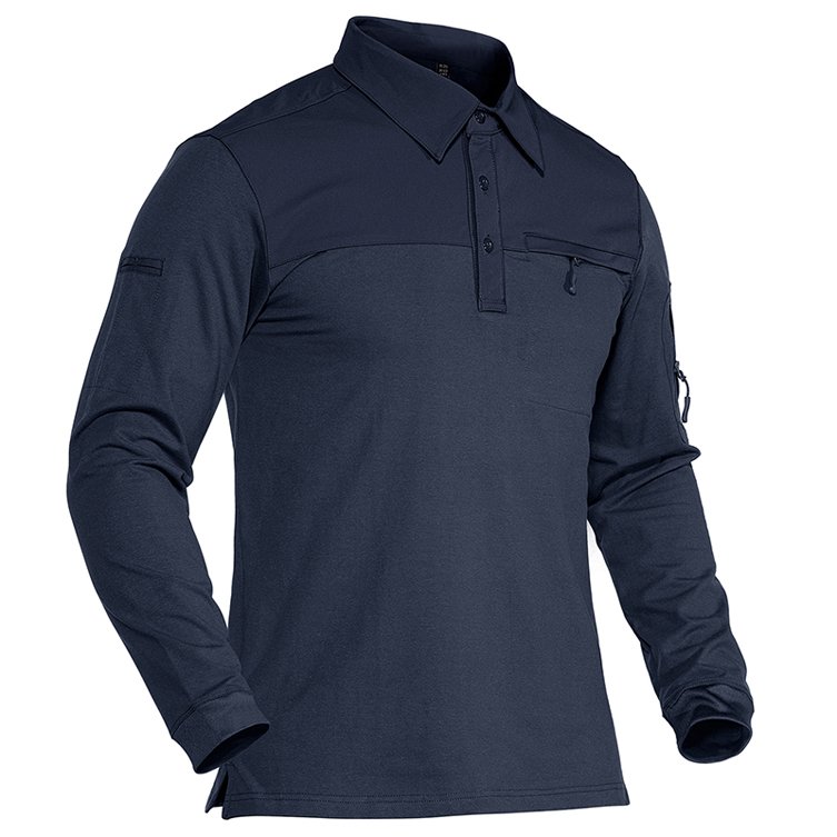 Men's Long Sleeve Polo T-shirts,Tactical T-Shirts for Men Cotton Clothing,Custom POLO Shirts OEM/ODM Wholesale Hiking Top