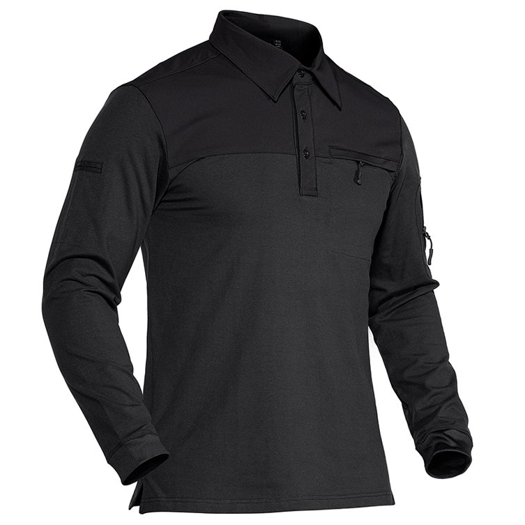 Men's Long Sleeve Polo T-shirts,Tactical T-Shirts for Men Cotton Clothing,Custom POLO Shirts OEM/ODM Wholesale Hiking Top