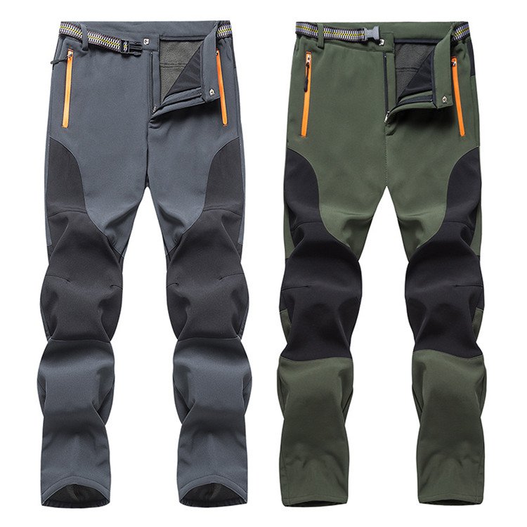 Outdoor Wear Resisting Trekking Pants Outdoor Men Zip Off Pants Hiking Fleece Customized Outdoors Winter Fishing Support S-3XL