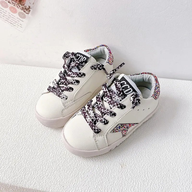 Fashion Dirty Children Star Shoe Wholesale Custom Toddler Baby Boys Kids Casual Sneakers Designer Leather Sport Shoes for Girl