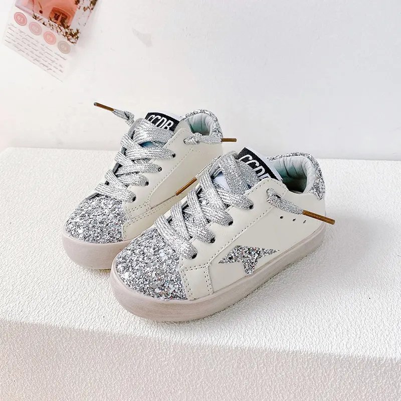Fashion Dirty Children Star Shoe Wholesale Custom Toddler Baby Boys Kids Casual Sneakers Designer Leather Sport Shoes for Girl