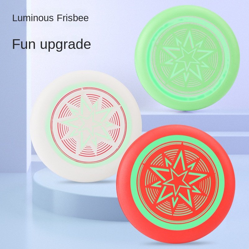Outdoor Sports Hand-Throw EVA Frisbee Luminous Boomerang for Kids Safety Soft UFO Parent-Child Game Rotating Boomerang