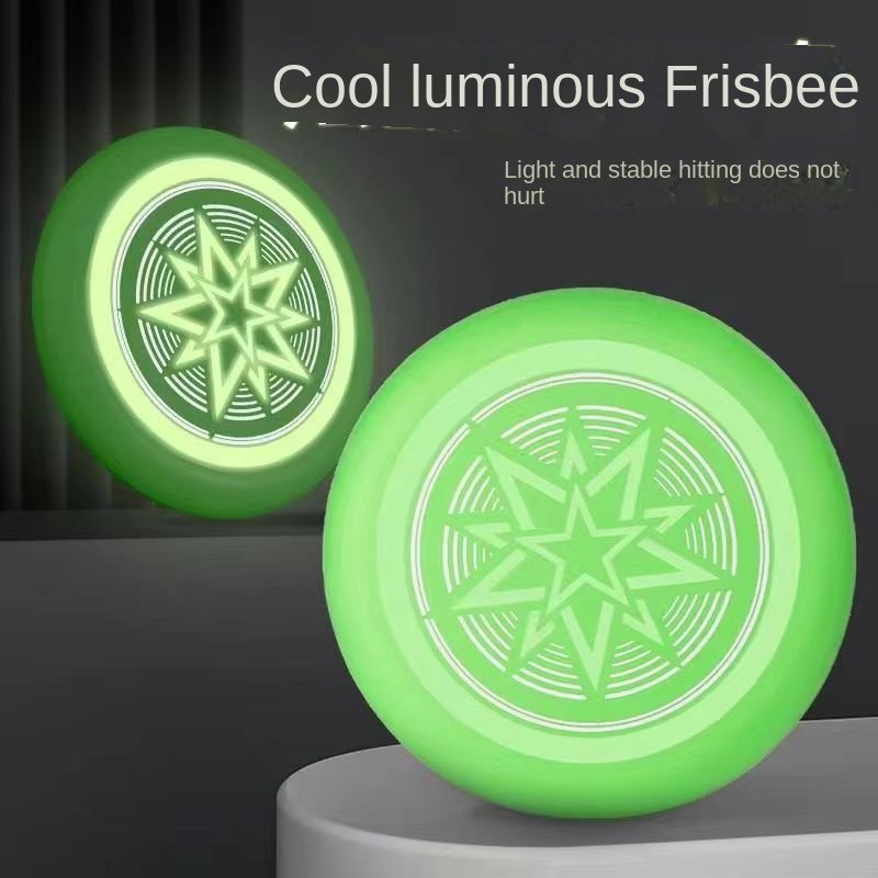 Outdoor Sports Hand-Throw EVA Frisbee Luminous Boomerang for Kids Safety Soft UFO Parent-Child Game Rotating Boomerang