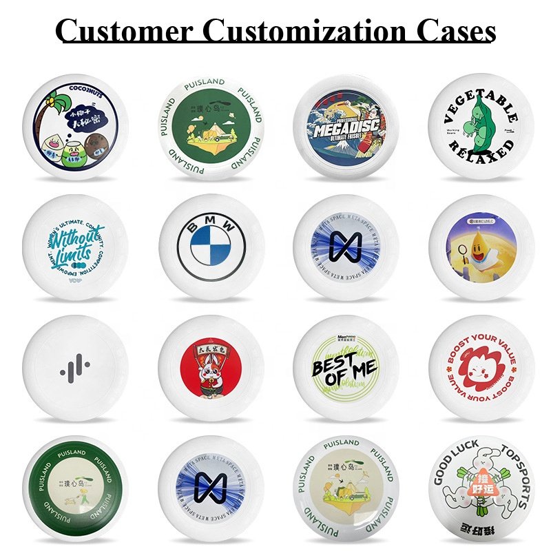 Factory Custom Logo PE Flying Disc Circular Disc With Logo Blank Plastic Pet Golf Dog Flying Saucer Flying Disc