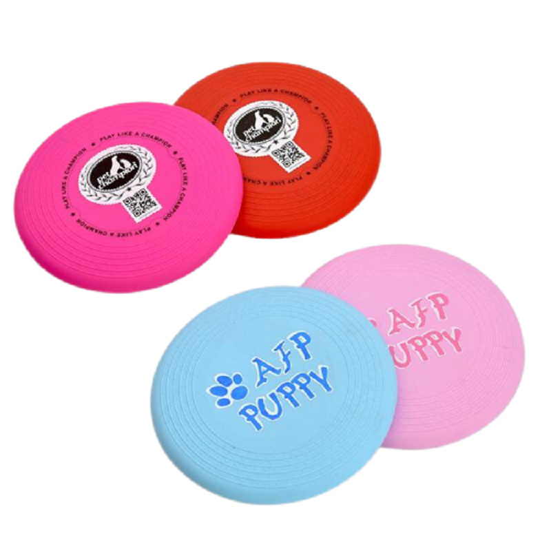 Dog Flying Disc Training Interactive Toys Puppy Flyer Toy Dog Frisbee Lightweight Soft for Small Medium Pet
