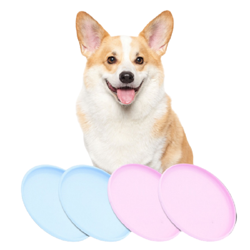 Dog Flying Disc Training Interactive Toys Puppy Flyer Toy Dog Frisbee Lightweight Soft for Small Medium Pet