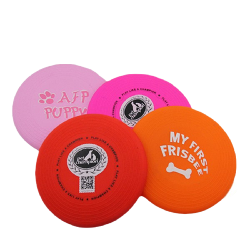 Dog Flying Disc Training Interactive Toys Puppy Flyer Toy Dog Frisbee Lightweight Soft for Small Medium Pet