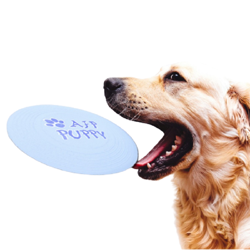 Dog Flying Disc Training Interactive Toys Puppy Flyer Toy Dog Frisbee Lightweight Soft for Small Medium Pet