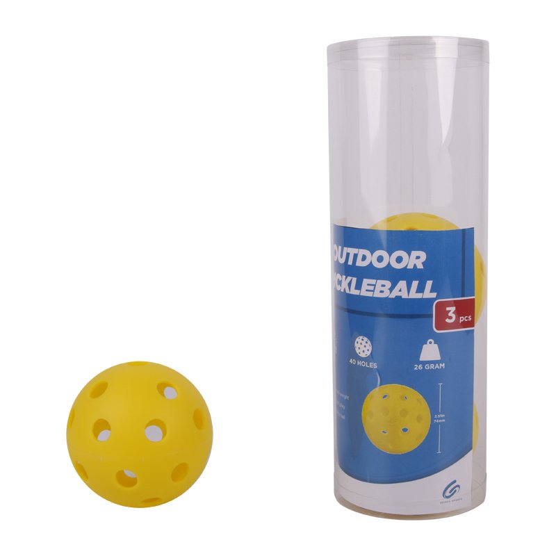 3pcs/Pack TPE pickleball high bounce pickleball ball customized pickle ball gift seamless 40 hole outdoor pickleball balls
