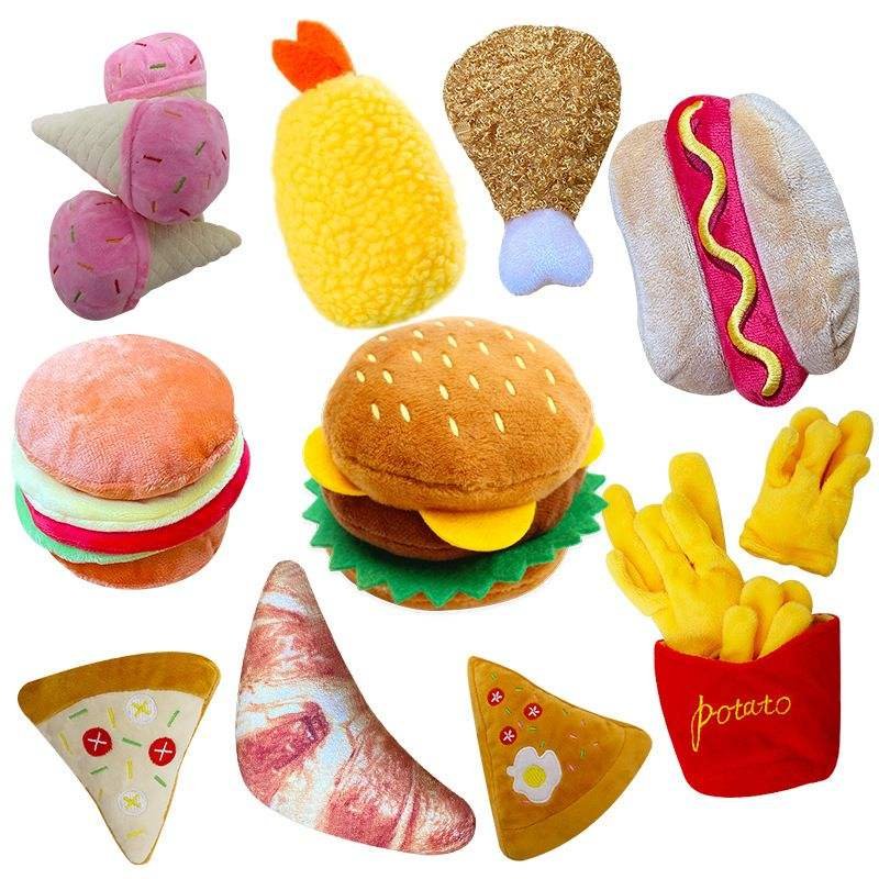 Children'S Electric Pet Plush Dog Toy Coin Piggy Active Moving Plush Fastfood Stuffed Frisbee Toy For Pets