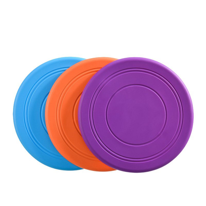 Pet Toy Dog Training Non-toxic Natural Soft TPR Dog Frisbeed Toy Floats Water Interactive Flying Discs Toys for Dogs