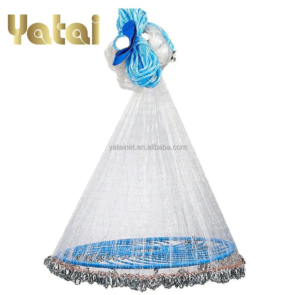 High quality monofilament fishing net chain style frisbee cast net