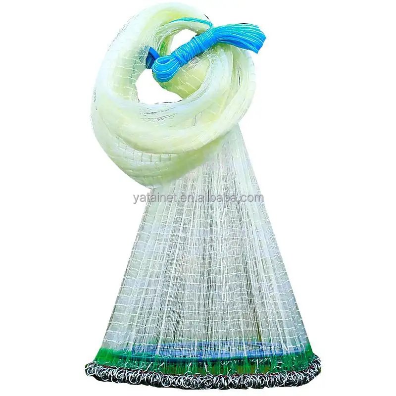 High quality monofilament fishing net chain style frisbee cast net