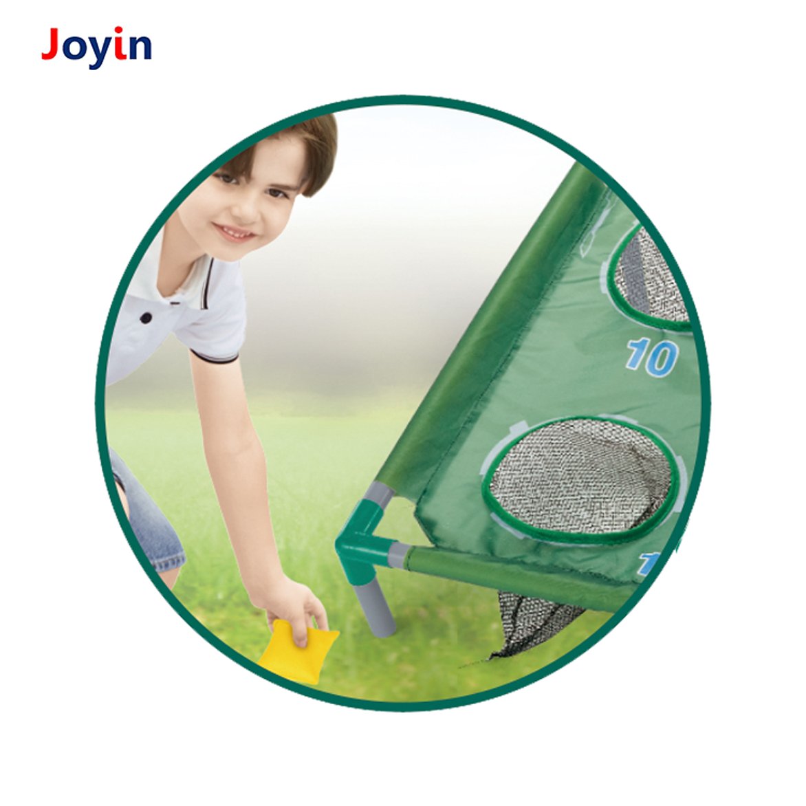 Versatile 3-in-1 Bean Bag Toss Game Set for Kids Includes Bouncing Balls Frisbees and Colorful Bean Bags for Beach Play