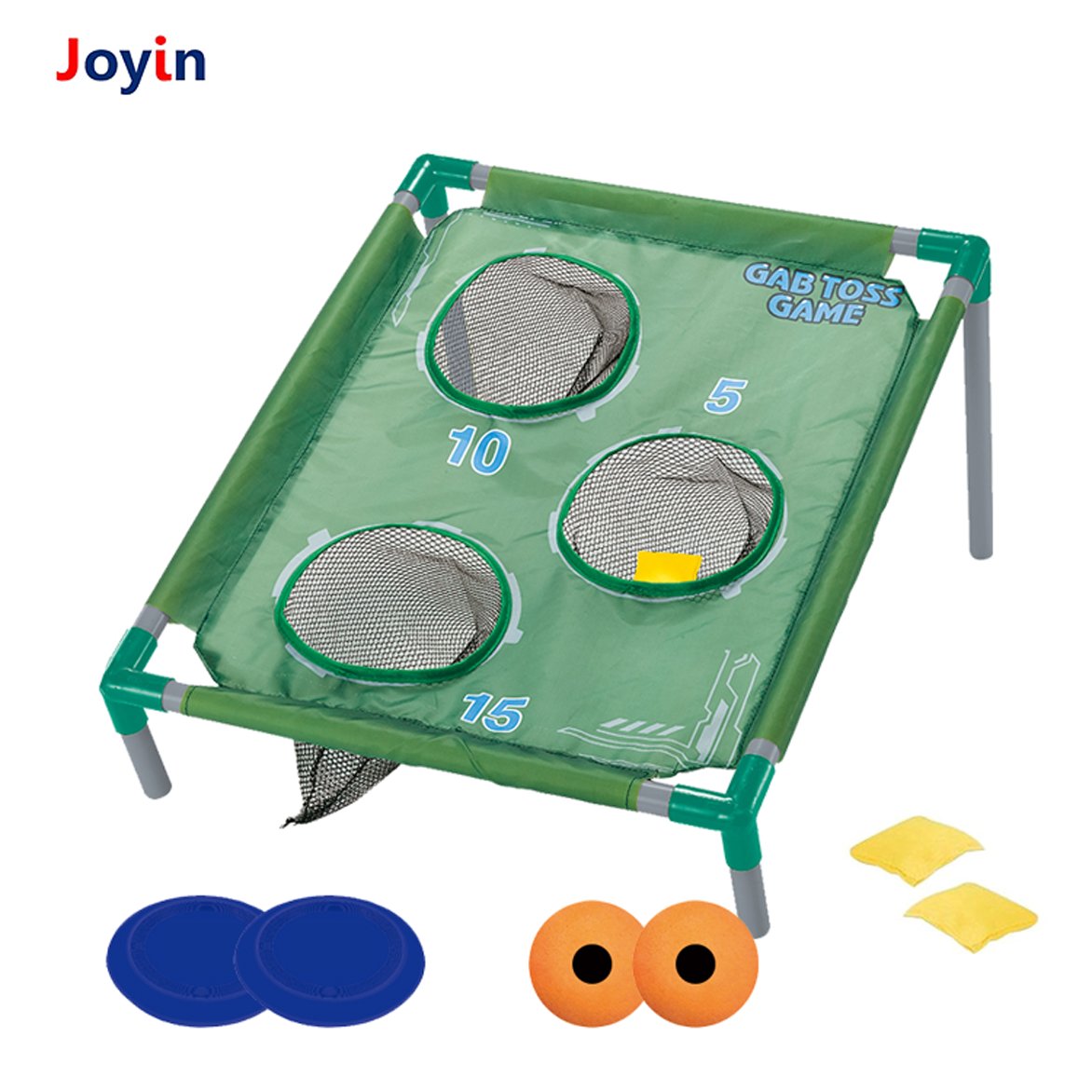 Versatile 3-in-1 Bean Bag Toss Game Set for Kids Includes Bouncing Balls Frisbees and Colorful Bean Bags for Beach Play