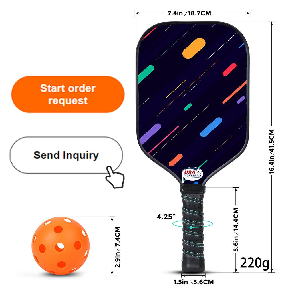 Wholesale Stock USAPA Approved T700 3K 12K Carbon Fiber Pickleball Paddles Pickleball Rackets For Men Women Kids Adults