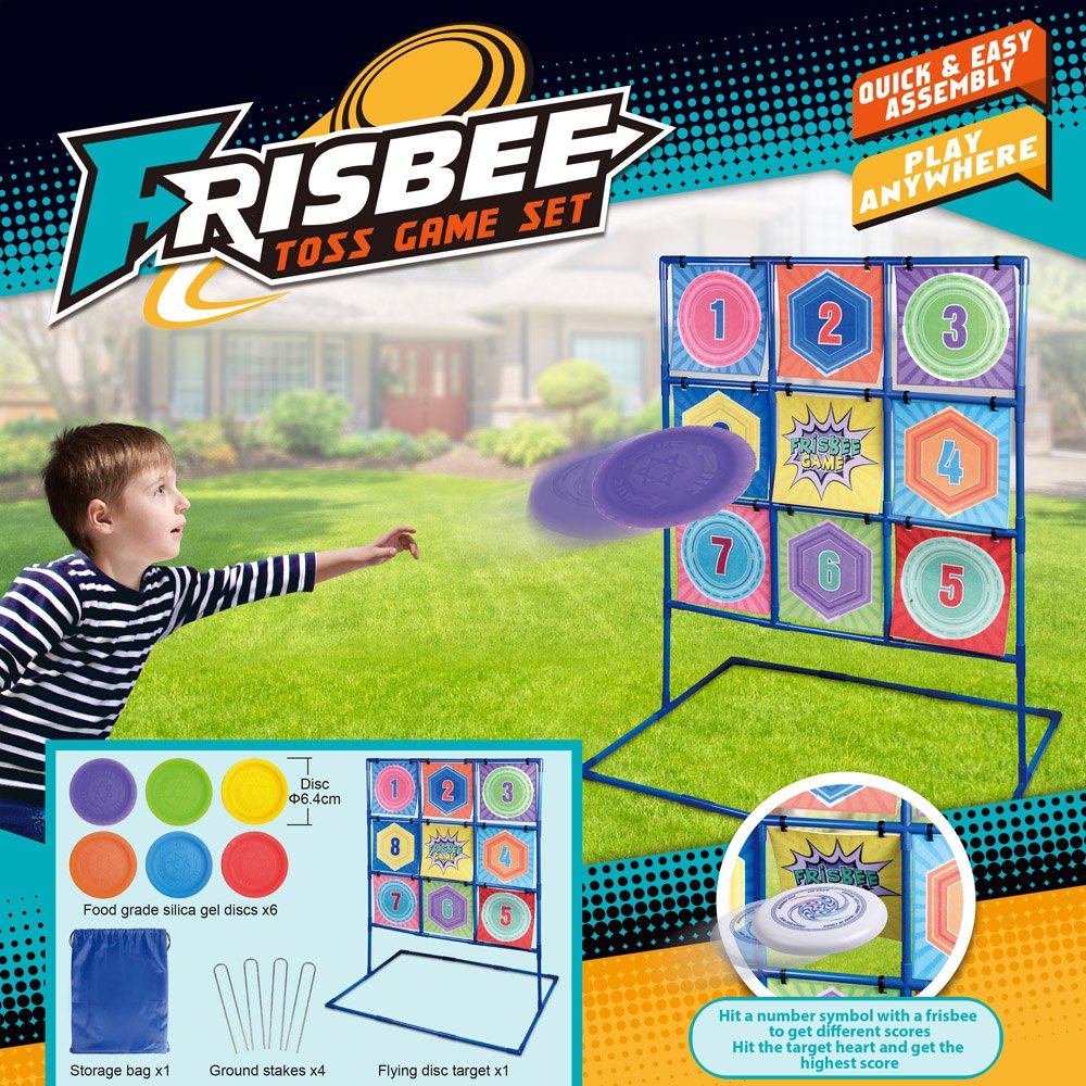 Silicone Frisbeed Digital Target Board Sport Games Set Flying Discs Outdoor Toys