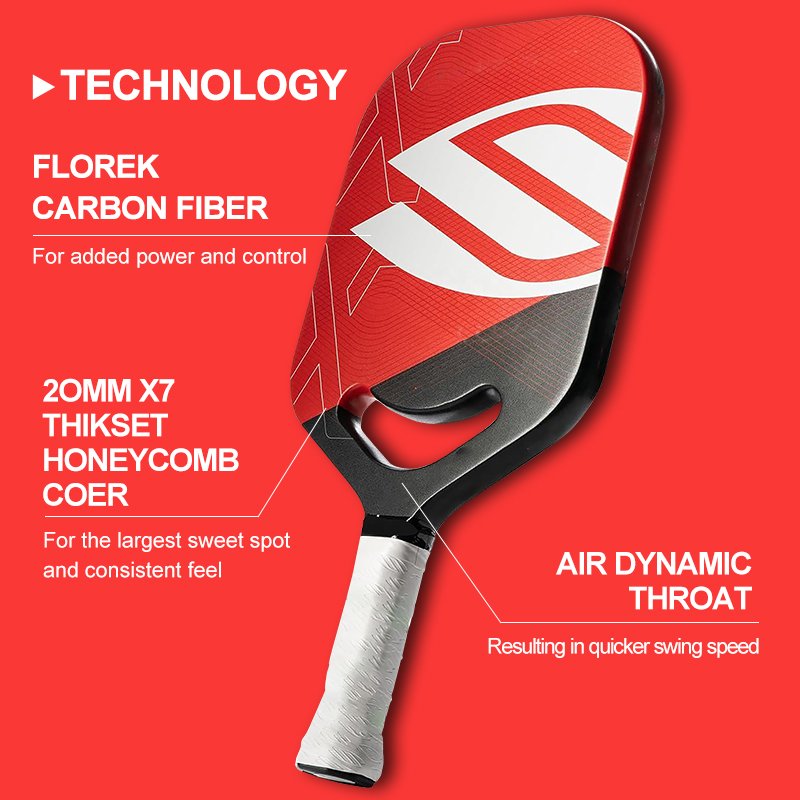 18k Pickleball Sweet Spot Training Paddle Trainer Paddle Pickleball Racket Ripple 3d OEM 40 Adults PP Honeycomb Core 1pcs