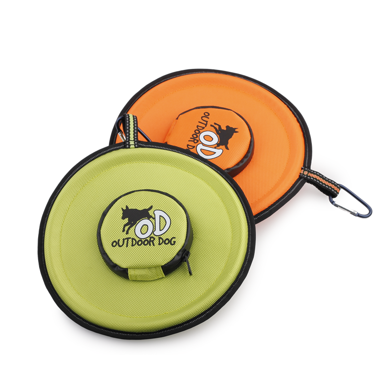 Interactive Dog Toys Polyester Tpr Soft Frisbeed Flying Disc Ball Interactive Pet Fetch Toy For Pet Outdoor Exercise Training