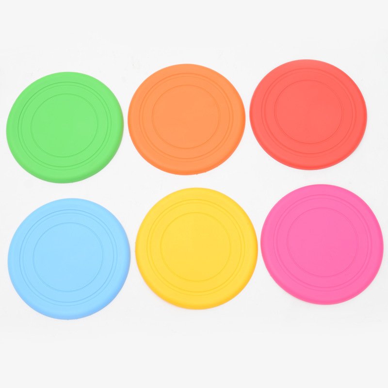 Pet Training Frisbeed Toy Soft Rubber Portable outdoor Pet Interactive Resistance Dog Chew Toys Flying Discs Toys For Pets