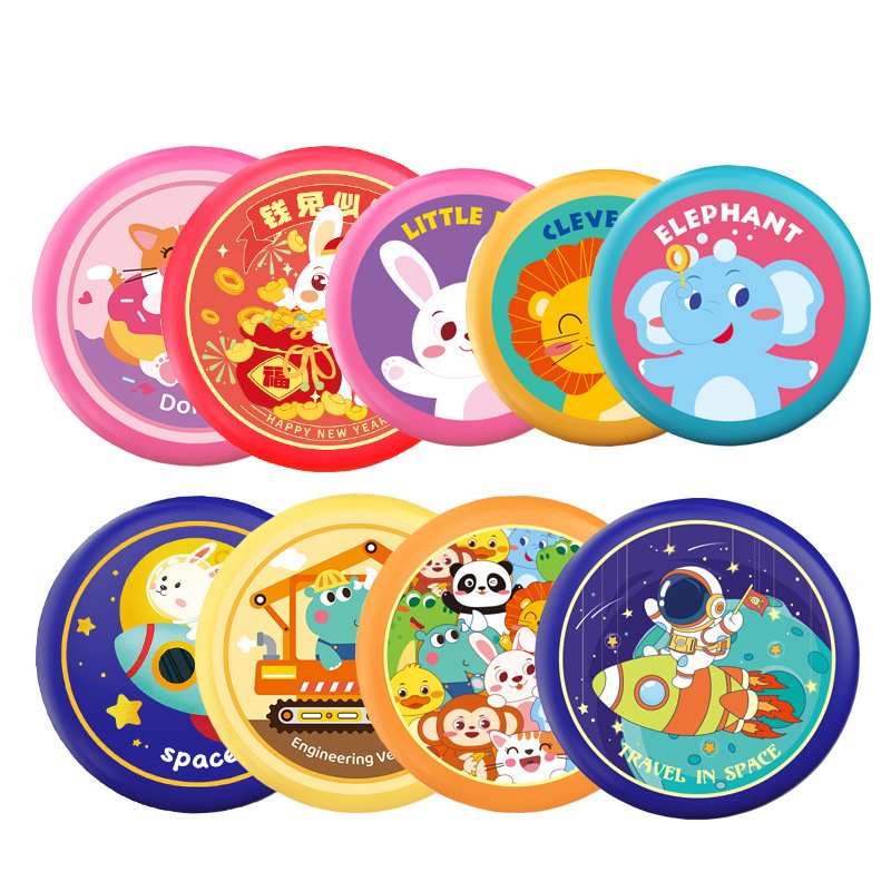 Factory Custom Logo PU Frisbeed Flying Disc Circular Frisbees Plastic Pet Golf Dog Flying Saucer Disc Frisbeed
