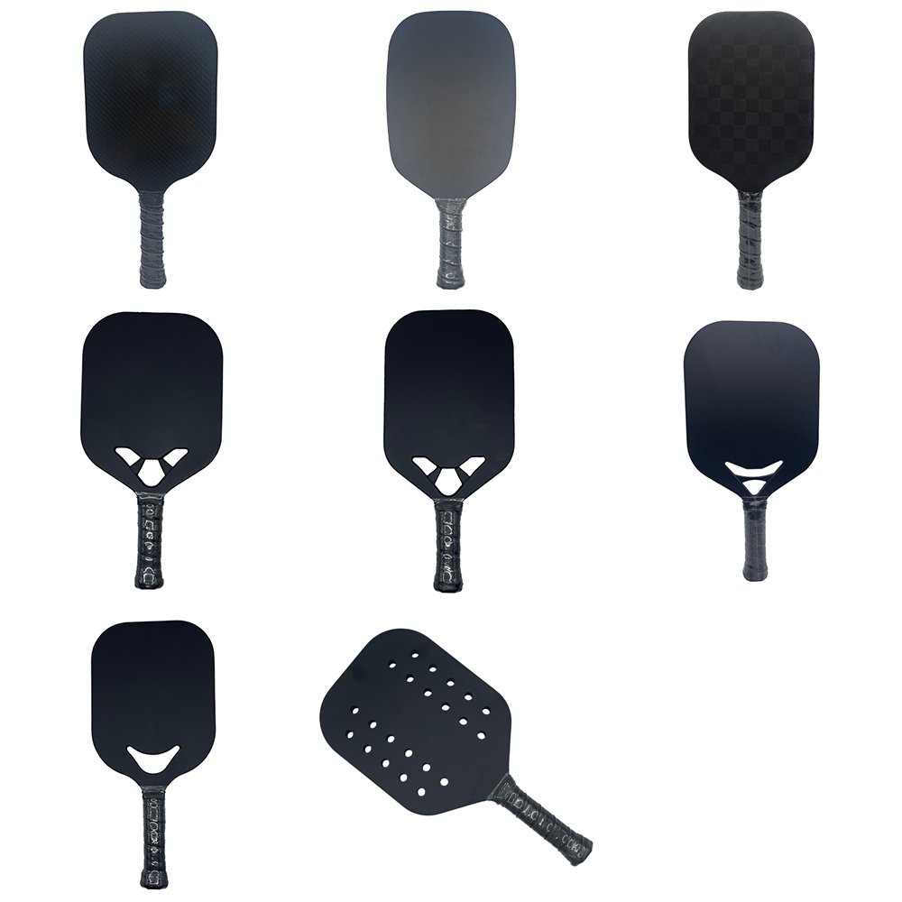 custom shape edgeless carbon fiber racket thermoformed t700 eva foam core pickle ball pickleball paddle
