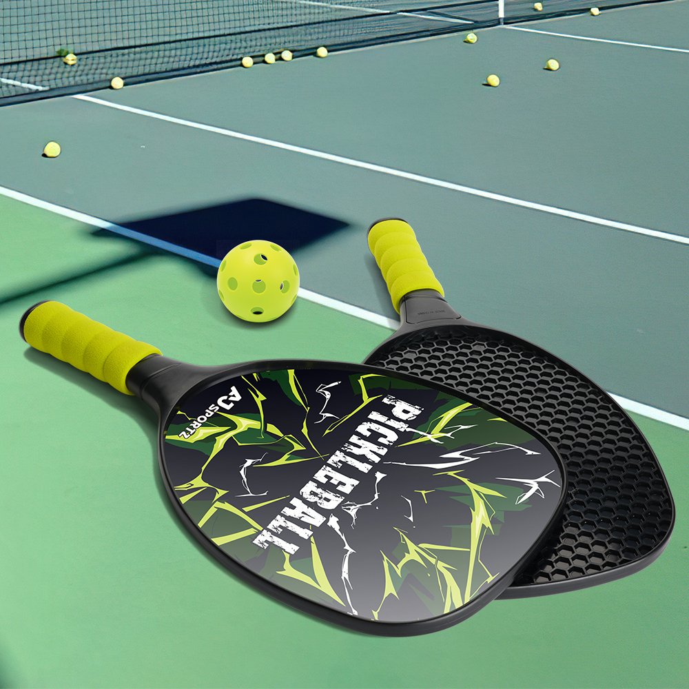 AJ sportz Lighting Kid Pickleball Paddle Thermoformed Outdoor Games Propulsion Core Pickleball Paddle Set Cheap