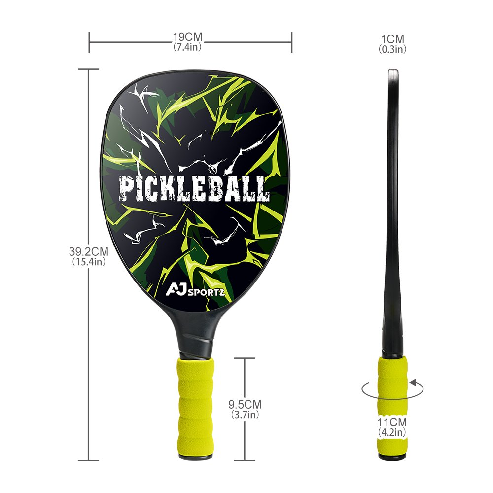 AJ sportz Lighting Kid Pickleball Paddle Thermoformed Outdoor Games Propulsion Core Pickleball Paddle Set Cheap