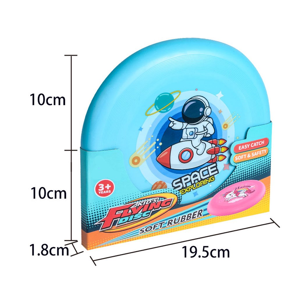 Soft Flying Disc Throwing Toys 8 Pieces in 1 Set Summer Garden Outdoor Sport Toy Silicone Cartoon Flying Frisbeed Game Toy