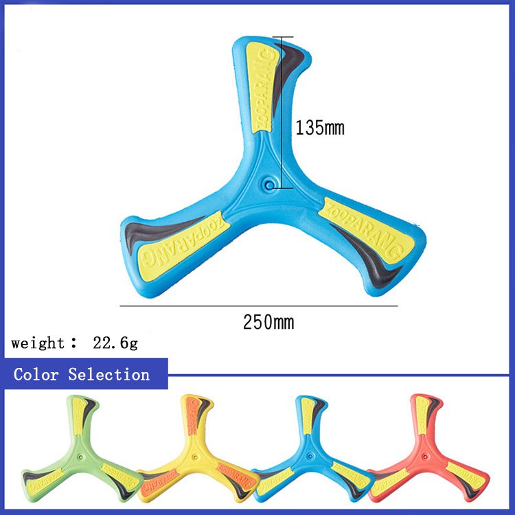 Outdoor game toy eva foam custom logo flexible boomerangs soft flying frisbeed disc for kids