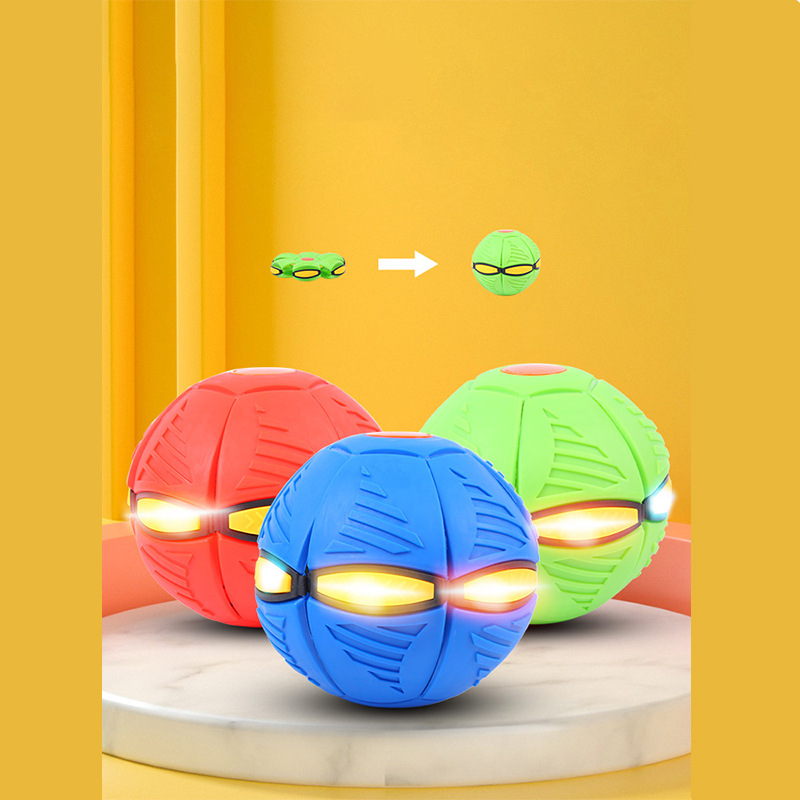 2022 New Arrival LED Flying Disk Hand Control Flying Toy Ufo Flat Throw Disc Ball With 6 Lights