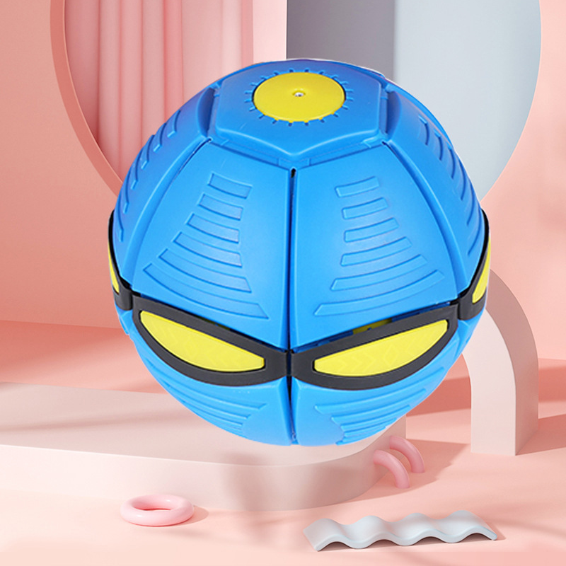2022 New Arrival LED Flying Disk Hand Control Flying Toy Ufo Flat Throw Disc Ball With 6 Lights