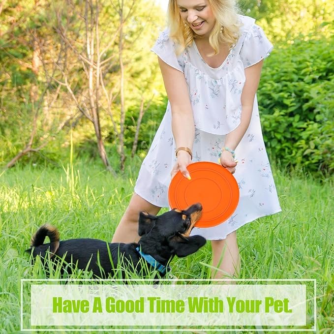 Toys For Pets Training Frisbeed Toy Soft Rubber Portable outdoor Pet Interactive Resistance Dog Chew Toys Flying Discs