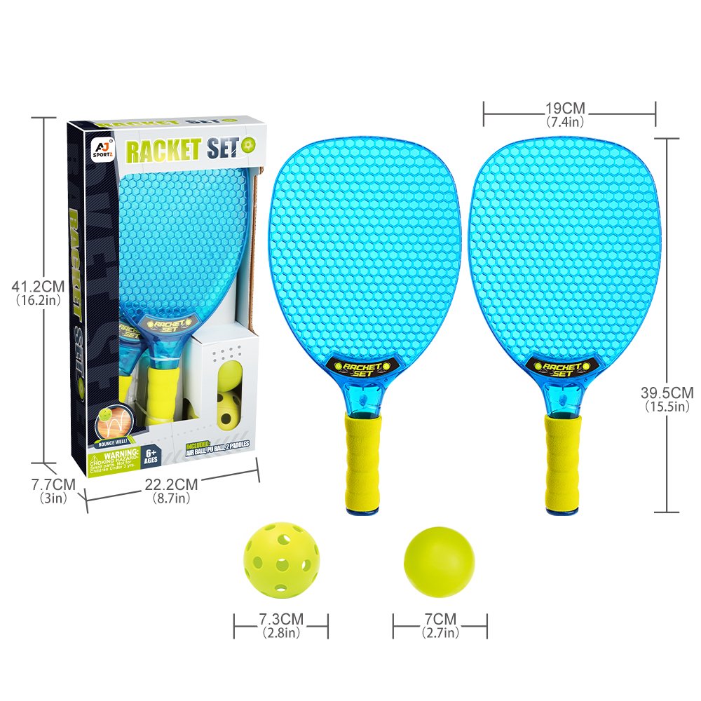 Translucent PETG Material Racket Set Unisex China Pickleball Paddles Eva Foam Pickleball Paddle For Kids