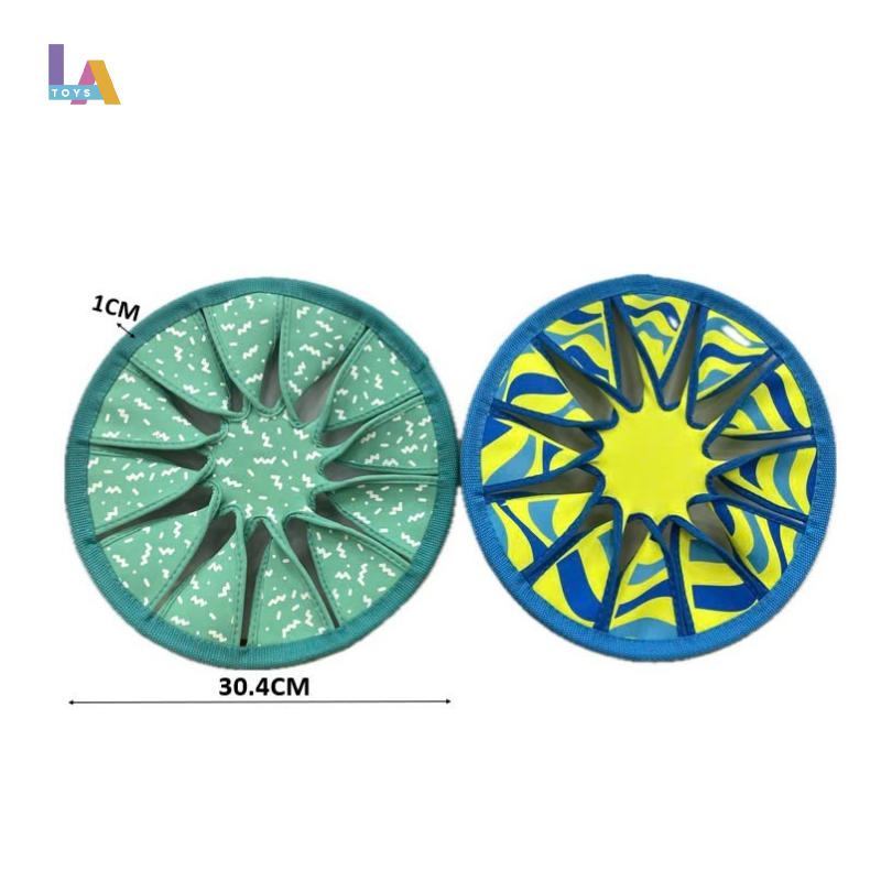 Longthuy Made in Vietnam Manufacturers wholesale children's outdoor sport set toy NEOPRENE 12" TWIST FRISBEE TOY