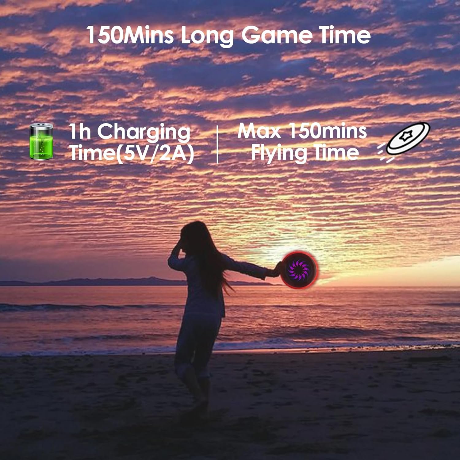 Ultimate OEM LED Frisbee for Outdoor Sports 175g Flying Ring for Backyard Throwing Flying Disc